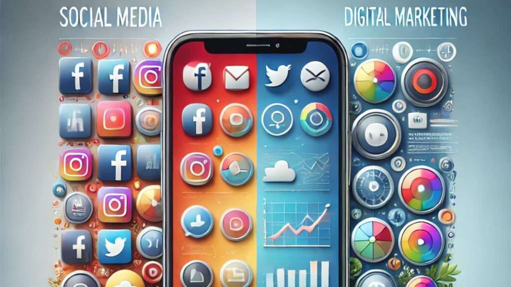 Difference Between Social Media Marketing and Digital Marketing